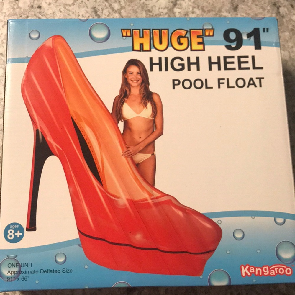 HUGE 91” HIGH HEEL POOL FLOAT